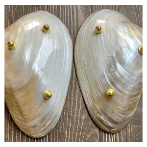 Plateau en nacre, plat en coquille naturelle pour servir des collations, présenter des bijoux et décorer une table, fabriqué au Vietnam - Product Image 5