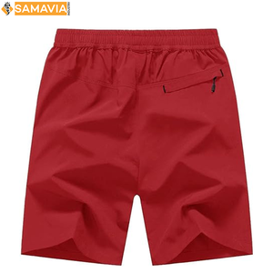 Short de gymnastique pour hommes personnalisé OEM Joggers en maille à séchage rapide avec poches latérales | Fournisseur de vêtements de sport - Product Image 2