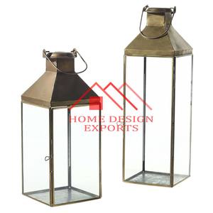 Lanterne à bougie avec poignée pour décor de mariage Accueil Hôtels et restaurants Bougeoirs noirs antiques Sol moderne - Product Image 5