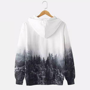 Wholesale 100% Combed Cotton <b>Men's</b> Winter Casual <b>Hoodie</b> 350 Gsm Custom Digital Printed Embroidered Logo Plain Dyed - Product Image 6