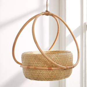 Nuevas macetas colgantes decorativas modernas de bajo precio hechas a mano de Vietnam-Bambú y mimbre Allure - Product Image 5