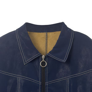 Chaqueta de cuero OEM para mujer hecha a medida, piel de vaca auténtica, estilo motocicleta, ropa de abrigo ajustada, precio directo de fábrica - Product Image 4