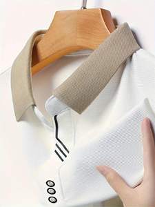 Vente en gros de polos décontractés pour hommes Chemises de sport respirantes à manches courtes grande taille Polos en polyester et coton de haute qualité - Product Image 4