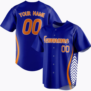 Camiseta de Béisbol de Diseño Personalizado, Sublimación, Impresión Digital, Cosida, Ropa Deportiva Transpirable, Suministro de Fábrica OEM - Product Image 5