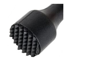 Custom Logo Black Metal Muddler with Textured Bottom <b>Netted</b> Head Beater for Bar Service Hotels Kitchens - Product Image 3