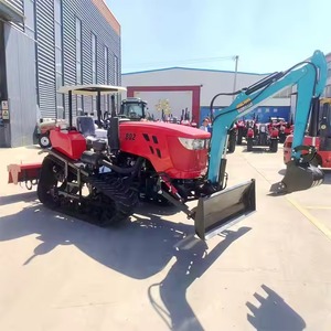 Venta al por mayor personalizado 40hp 50hp 70hp 80hp Mini Bulldozer trasero Rotary Tiller Tractor sobre orugas - Product Image 2