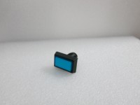 Boutons de jeu carrés 51*31mm avec cadre chromé, interrupteur LED 12V, couleurs personnalisables, placage plastique, couleurs de lentilles pour jeux d'arcade