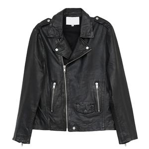 Chaqueta de Cuero de Oveja Marrón para Hombre, Sostenible, con Calefacción, Antibacteriana, para Invierno, con Cuello Alto, Material de Lana, Estilo Urbano 2026 - Product Image 1