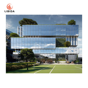 Mur rideau à large champ de vision mur rideau arrière en aluminium mur rideau en verre teinté mur rideau en verre fabriqué en usine - Product Image 4