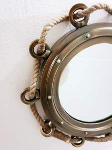 Décoration murale nautique nautique en laiton hublot fenêtre mur verre Maritime décor à la maison cadeau décoration murale article cadeau - Product Image 3