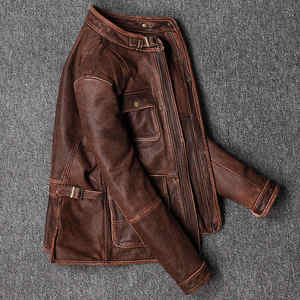 Chaqueta de cuero para hombre de diseño superior 100% alta calidad con capucha manga completa a precio razonable diseño personalizado disponible - Product Image 3