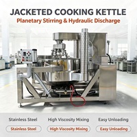 Voedselveilige SUS304 planetaire kookmixer met kantelbare gejackete ketel voor de verwerking van fruitjam