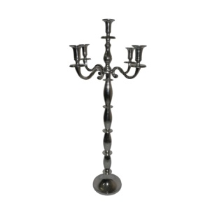 Ensemble de deux bougeoirs en or plaqué, finition gravée, ensemble de bougies artisanales pour dîner léger, support de bougie - Product Image 6