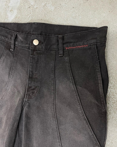 Gran Oferta personalizada, algodón desteñido al sol, holgado, de gran tamaño, pierna recta, retales en blanco, lavado ácido, pantalones vaqueros Vintage desgastados, pantalones vaqueros para hombre - Product Image 4