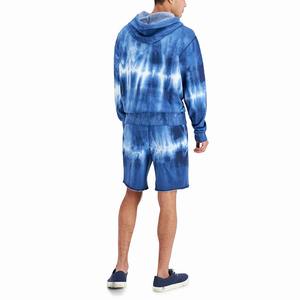 Conjuntos de Sudadera con Capucha y Pantalones Cortos Personalizados de Alta Calidad para Hombre con Diseño y Logotipo Personalizados, Conjunto de Pantalones Cortos para Hombre, Conjunto Deportivo de Dos Piezas con Estampado - Product Image 6