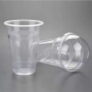 Gobelet en plastique jetable écologique compostable biodégradable clair PLA PET PP gobelet en plastique avec couvercle marque HM - Product Image 1