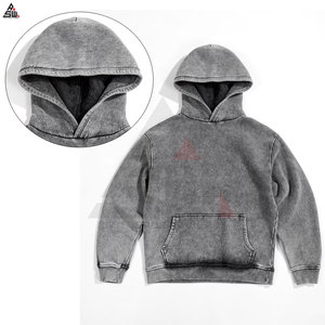 Ensemble sweat-shirt et pantalon de survêtement pour homme avec logo personnalisé, style streetwear, patchs déchirés, strass, 100% coton, teinture unie, service OEM - Product Image 6