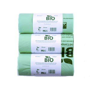 GRVs Biohazard Compostable PLA Biodegradable Garbage <b>Bags</b> with Vest Handle and Customized Color for Medical <b>Waste</b> Disposal - Product Image 1
