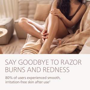 Afeitadora Eléctrica Inalámbrica con Sistema de 3 Cuchillas, Uso en Seco y Húmedo, Cabezal de Afeitado Flexible, Luz LED para Cara, Piernas/Bikini, IPX7, 100 Minutos de Autonomía - Product Image 5