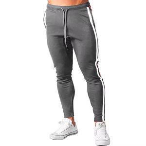 Pantalones de chándal informales de algodón 100% de alta calidad para hombre, ligeros, de talla grande, patrón recto, cintura media, teñido liso - Product Image 2