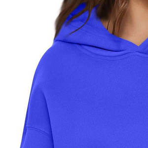 Pullover <b>Drop</b> Shoulder Cotton Polyester Hoodie Custom Logo Heavyweight Hoodie Warm Outdoor Running Loose Long Sleeve Hoodie - Product Image 5