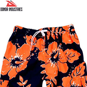 กางเกงขาสั้นผ้าแคนวาสพิมพ์ลายซับลิเมชั่นลำลองสำหรับผู้ชาย คุณภาพสูง เอวยางยืด ระบายอากาศได้ดี มีกระเป๋า เชือกผูกเอว หลายแบบ ดีไซน์สั่งทำได้ - Product Image 3