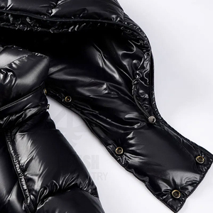 Vente en gros Veste d'hiver matelassée à capuche respirante et écologique avec logo personnalisé pour hommes - Product Image 6