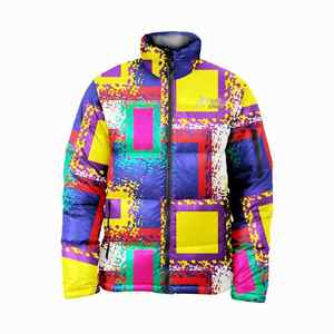 Nueva chaqueta acolchada de invierno con estampado completo personalizado de moda informal de la mejor calidad, chaquetas acolchadas ligeras - Product Image 3