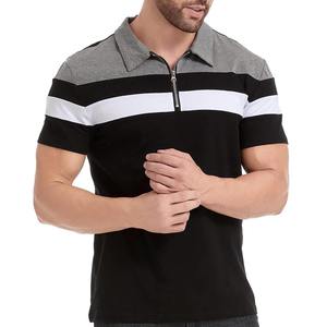 SIBRIN Factory Made Premium Quality Zipper Polo <b>T</b>-<b>Shirt</b> Custom Logo Unisex Short Sleeves Golf Athletic Casual <b>Collared</b> <b>T</b>-<b>Shirt</b> - Product Image 4