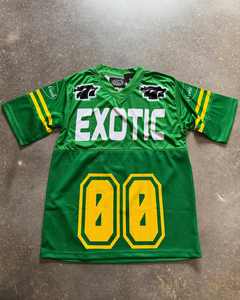 Personalización Casual Streetwear Camiseta transpirable con cuello en V Edge-stripe Boxy Camiseta de malla para hombre Impresión - Product Image 2