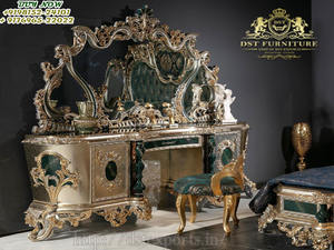 Antique High End Carved Walnut Polished Dresser Royal Look <b>Gold</b> Leaf Carving <b>Console</b> <b>Table</b> Russian Heavy Carved <b>Console</b> <b>Table</b> - Product Image 5