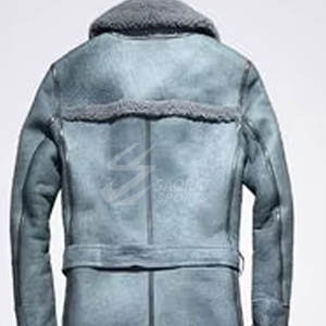 Vêtements pour hommes les plus vendus manteau long en cuir de mouton Design unique manteau long en cuir de mouton léger et respirant pour hommes - Product Image 4