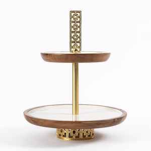 Soporte de pastel de estilo de lujo Soporte de pastel de diseño premium de estilo árabe Elegante para fiestas de hotel Decoración de mesa Uso a bajo precio - Product Image 3