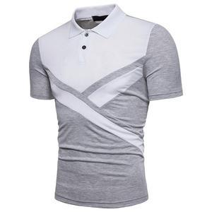 Verano de talla grande de manga corta de moda Casual solapa para Polos diseño en blanco EE. UU. Venta al por mayor nuevas camisetas de alta calidad para hombres - Product Image 3