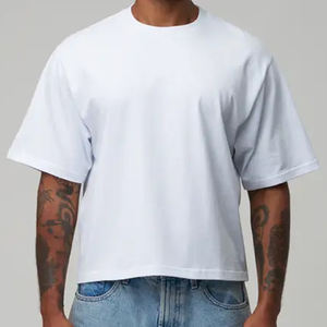 เสื้อยืดโอเวอร์ไซส์ทรงครอป ผ้าคอตตอน 100% น้ำหนักเบา คุณภาพสูง ผลิตโดย OEM รับผลิตตามแบบ พร้อมสกรีนโลโก้ ระบายอากาศได้ดี แห้งเร็ว - Product Image 6