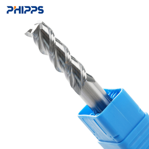 高研磨<span class=keywords><strong>CNC</strong></span> HRC 45 55 アルミニウムエンドミル 無コーティング 3枚刃 アルミニウムカーバイドエンドミル - Product Image 2