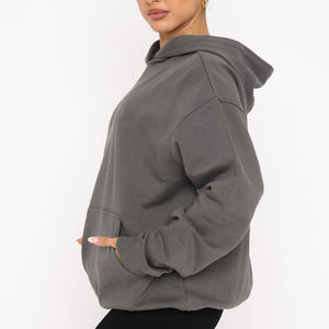 Nouveau sweat-shirt à capuche surdimensionné pour femmes, fabriqué sur mesure, style Y2K, doublé, en tissu canvas, séchage rapide, respirant, décontracté, hiver, haute qualité - Product Image 5