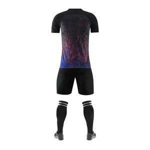 Diseño personalizado Impresión de transferencia de calor fútbol hombres conjunto completo fútbol poliéster secado rápido uniforme de fútbol nueva temporada conjunto - Product Image 5