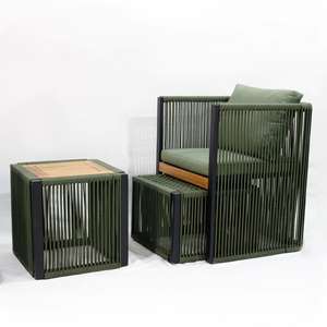 CH-Factory Modern Stylish Outdoor Aluminum <b>Swivel</b> <b>Lounge</b> <b>Chair</b> with Cushions for Outdoor Furniture Use - Product Image 2