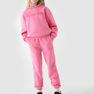 ชุดวอร์มแบบสวมหัวของเด็กผู้หญิงชุดวอร์มแบบสวมหัวมีฮู้ดชุดวอร์มแบบสวมหัวแบบลำลองระบายอากาศคุณภาพระดับพรีเมียม - Product Image 1