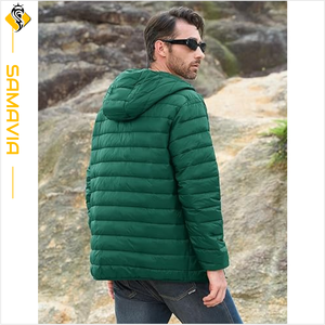 Veste d'extérieur légère pour homme Veste d'hiver matelassée chaude Manteau coupe-vent Veste d'extérieur prête à être expédiée - Product Image 5