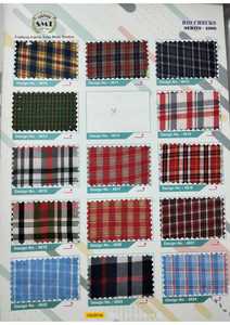 Tissu rayé en polyester et coton de haute qualité, style uni tissé, pour chemises d'uniformes scolaires pour garçons et filles, utilisées à la fois - Product Image 5