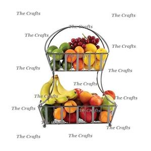 Cesta de almacenamiento de hierro en color rosa Calidad exclusiva Tamaño y forma personalizados Cesta de frutas y verduras a la venta - Product Image 6