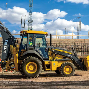 Johnn Deere 410L retroexcavadora cargadora usada rueda John Deere retroexcavadora cargadora máquinas de construcción para la venta - Product Image 1