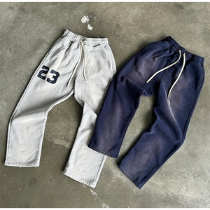 Pantalons de survêtement personnalisés Street Wear Design élégant pantalon en coton polaire lourd de qualité supérieure nouveau pantalon évasé pour hommes - Product Image 6