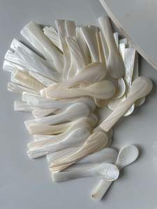 Cuillère de luxe en nacre du Vietnam Ustensile de coquille naturelle fait à la main exquis pour une utilisation élégante à la maison et au restaurant - Product Image 3