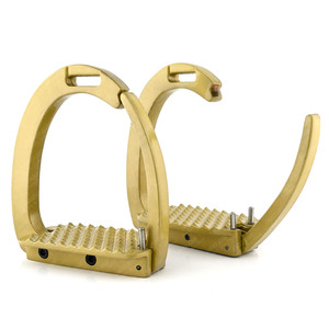 Étriers de sécurité professionnels à poignée confortable étriers d'équitation étriers équestres de sécurité à dégagement rapide en aluminium pour le dressage - Product Image 1