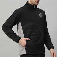 Chaqueta Deportiva de Invierno Personalizada con Cuello Alto y Logotipo Frontal, de Alta Calidad, Secado Rápido y Transpirable para Hombre, Talla Adulto