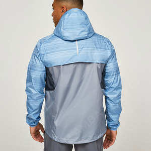 เสื้อกันลมของผู้ชายเสื้อแจ็คเก็ตกันลมกันน้ำมีฮู้ดกันน้ำเสื้อโค้ทลำลองผู้ชายเสื้อแจ็คเก็ตฤดูใบไม้ร่วง - Product Image 4