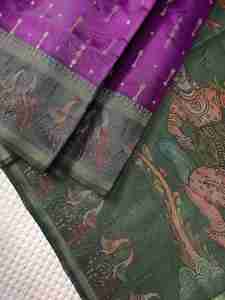 Excellent Quality Chanderi Silk With Weaves Patttern And Digital Print <b>Saree</b> <b>Woman</b> Fashion Manufacturer And Supplier From Surat - Product Image 3
